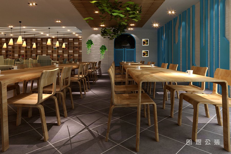 田園書(shū)吧裝修效果圖