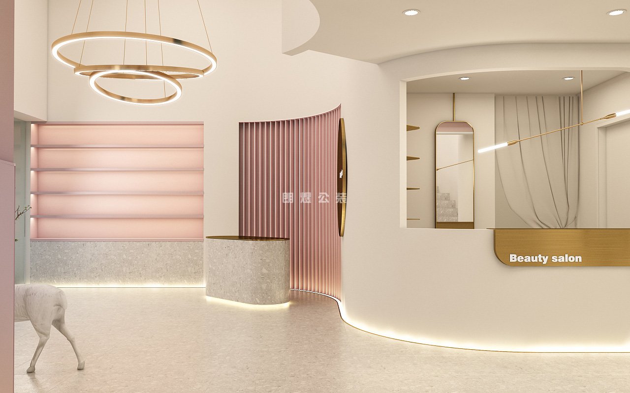 美容院服務(wù)臺設(shè)計效果圖