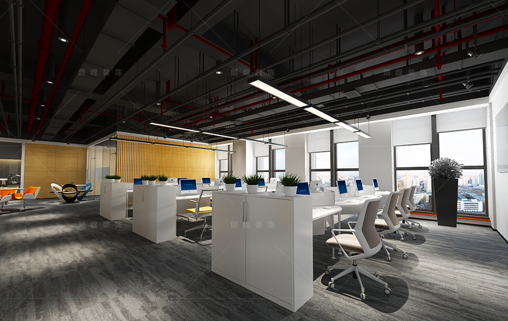金融公司寫字辦公樓裝修效果圖