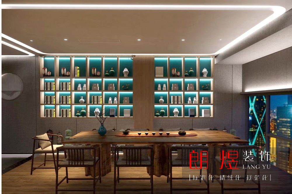 成都云上茶樓會所裝修效果圖-茶室