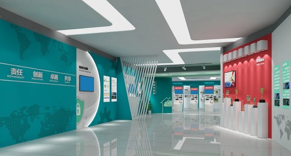 簡(jiǎn)約大氣智慧展廳體驗(yàn)館裝修效果圖