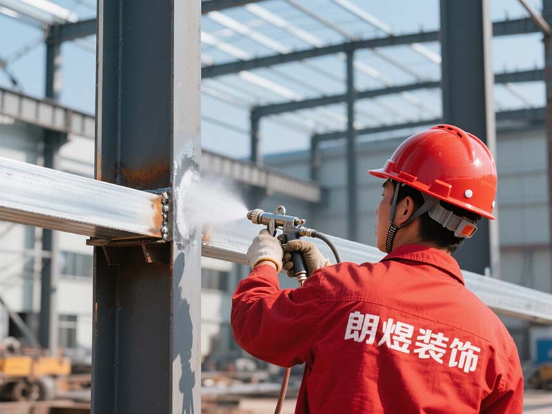 鋼結(jié)構廠房搭建涂刷防腐涂料
