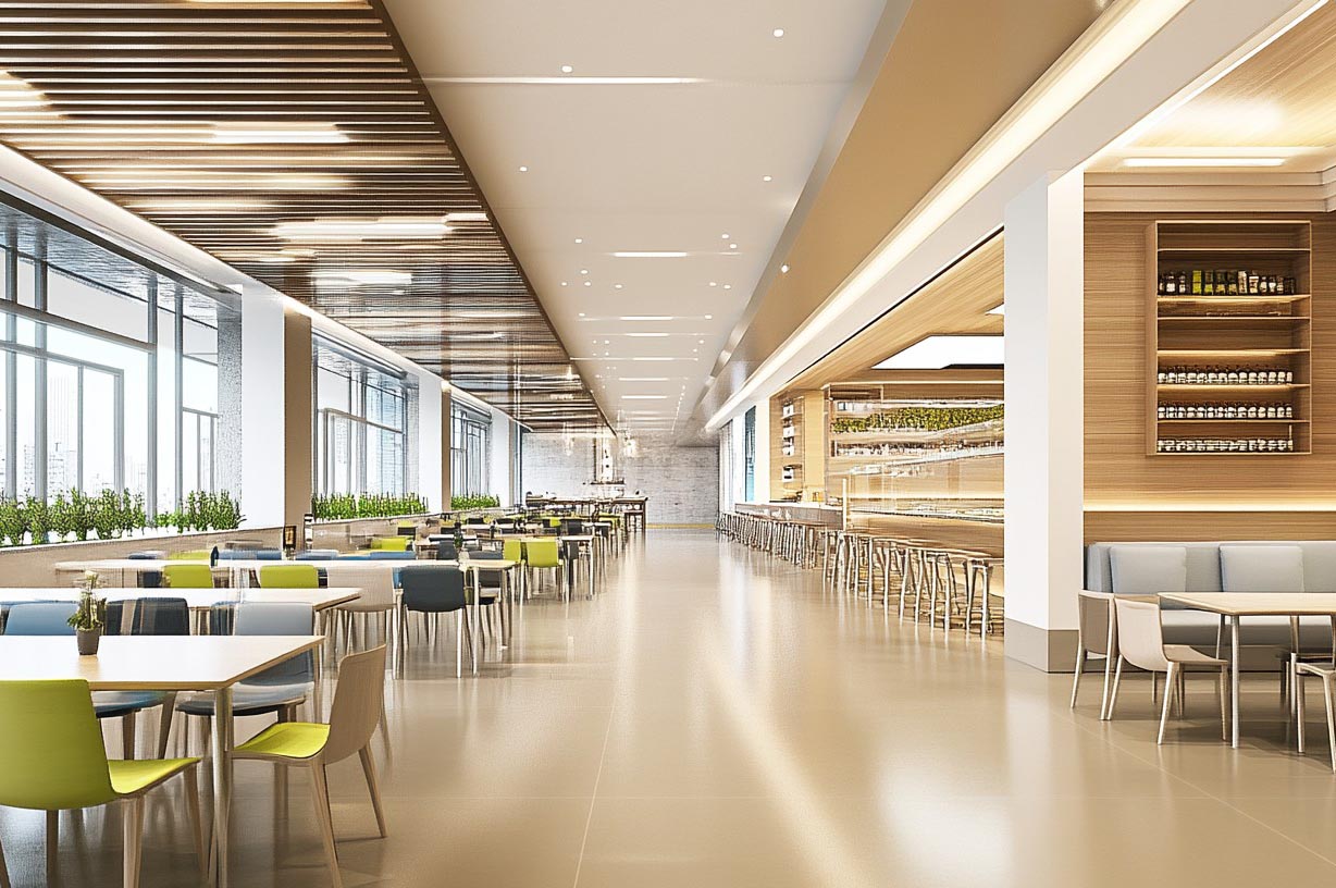 學(xué)校食堂裝修效果圖