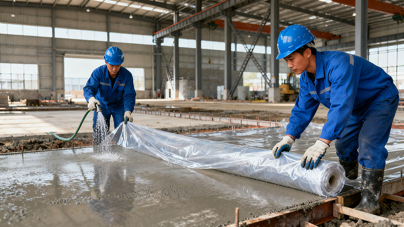 鋼結構廠房地面施工養(yǎng)護