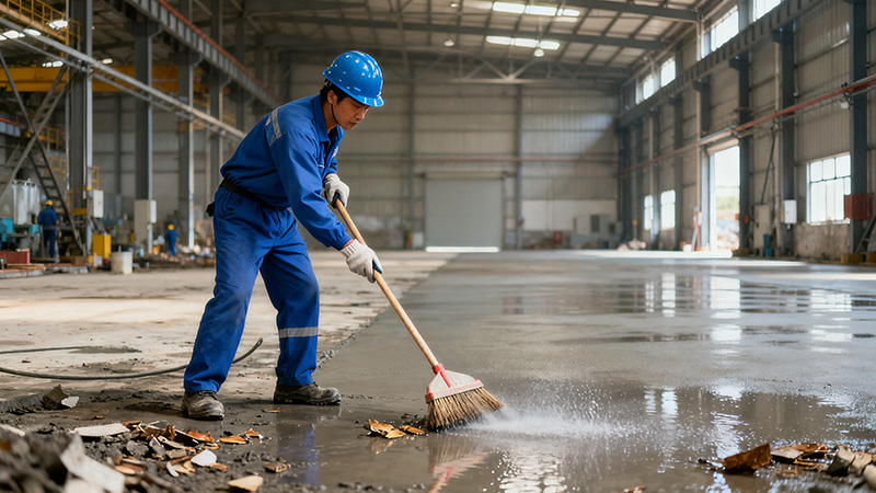 鋼結構廠房地面施工養(yǎng)護