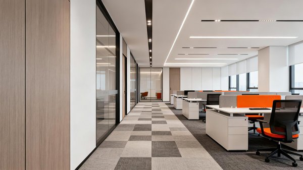 辦公室裝修時(shí)把地毯鋪成丁字形好嗎？